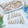 70Pcs 7 Styles Iron Flat Alligator Hair Clip Findings IFIN-TA0001-69-7