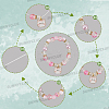 DIY Alloy Enamel Cat Charms & Glass Beads Bracelets Making Kits DIY-SC0030-79-6