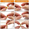 100Pcs Brass Butterfly Clutches Pin Backs KK-YW0002-28G-3