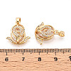 Brass Micro Pave Cubic Zirconia Pendants KK-N272-06G-3