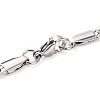 Non-Tarnish 304 Stainless Steel Twist Chain Necklaces for Women NJEW-G140-08B-P-3