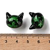 Handmade Foil Glass Beads LAMP-D005-01E-3