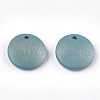 Painted Wood Charms WOOD-T021-16E-2