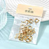 SHEGRACE Brass Spring Ring Clasps XGRPCN257-222G-6