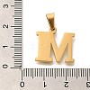 Ion Plating(IP) 304 Stainless Steel Rhinestone Pendants STAS-U035-01G-M-3