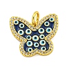 Brass Micro Pave Clear Cubic Zirconia Pendants KK-R159-15G-01-1