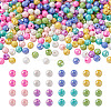 800Pcs 8 Colors Opaque Acrylic Beads MACR-PJ0001-05-2