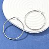 Tarnish Resistant 304 Stainless Steel Big Hoop Earrings EJEW-F105-06P-1
