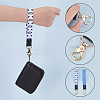 2Pcs 2 Colors Nylon Hand Wrist Lanyard for Phone Decoration Key Chain FIND-GO0001-01B-3