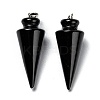 Natural Obsidian Pendants LS-G-K311-47B-1