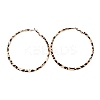 Ring with Leopard Print Alloy Hoop Earrings LS-EJEW-Z112-02P-2
