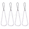 Glass Rondelle Beaded Mobile Straps HJEW-GO00058-1