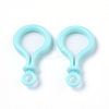 Opaque Solid Color Bulb Shaped Plastic Push Gate Snap Keychain Clasp Findings KY-T021-01E-2