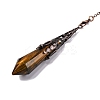 Natural Tiger Eye Pointed Dowsing Pendulum Big Pendants G-H285-06R-A02-3