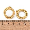 Multilayer Ring Shape Ion Plating(IP) 304 Stainless Steel Stud Earrings for Women EJEW-L287-016G-01-3