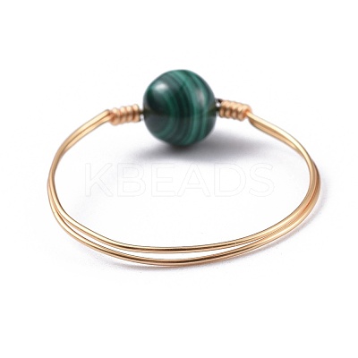 Natural Gemstone Finger Rings RJEW-JR00277-M-1
