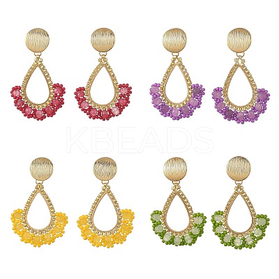 201 Stainless Steel Stud Earrings EJEW-MZ00809-1