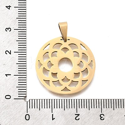 201 Stainless Steel Pendants STAS-R166-06G-1