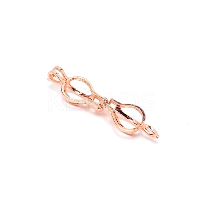 Alloy Bead Cage Pendants FIND-WH0097-32RG-1