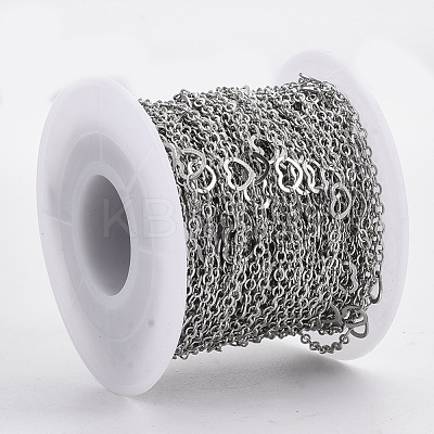 Tarnish Resistant 304 Stainless Steel Cable Chains STAS-R100-12-1