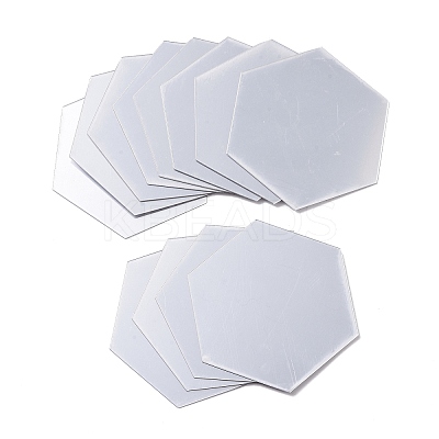 Hexagon Mirror Wall Stickers AJEW-XCP0002-07-1