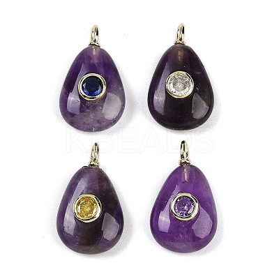 Natural Mixed Gemstone Pendants G-H322-01G-1