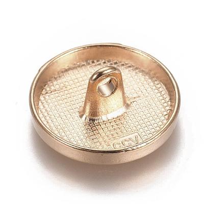 Alloy Shank Buttons BUTT-D054-15mm-05KCG-1