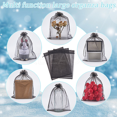 30pcs Large Organza Pouches Portable Shoes Bag Travel Storage Drawstring Bags OP-SP0001-03B-02-1