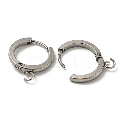 Tarnish Resistant 201 Stainless Steel Huggie Hoop Earrings Findings STAS-A167-01G-P-1