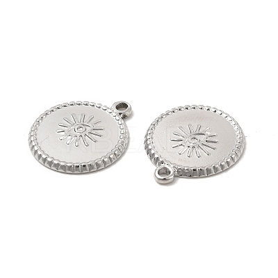 Tarnish Resistant 304 Stainless Steel Pendants Rhinestone Settings STAS-B032-09P-1