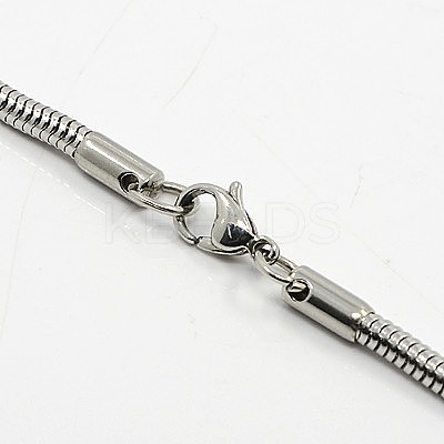 Tarnish Resistant Herringbone Chain Necklace for Men NJEW-F027-16-3mm-1
