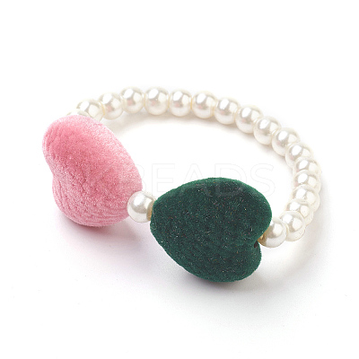 Glass Pearl Beads Jewelry Sets SJEW-JS00982-1