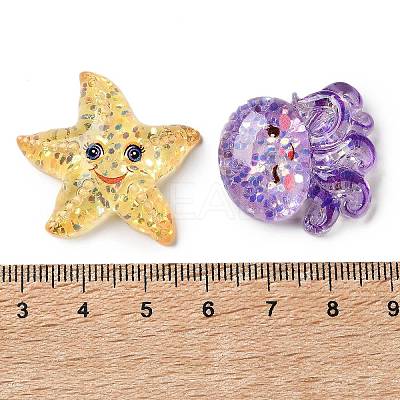 Transparent Resin Cabochons CRES-L050-02A-1