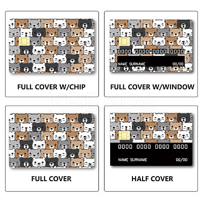 Rectangle PVC Plastic Waterproof Card Stickers DIY-WH0432-102-1