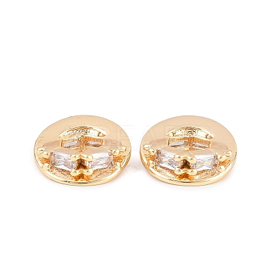 Brass Micro Pave Cubic Zirconia Pendants KK-L261-17G-01-1
