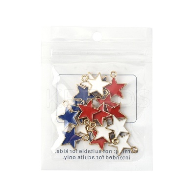 20Pcs 3 Colors Alloy Enamel Pendants ENAM-FS0003-53-1