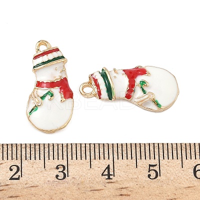 Christmas Alloy Enamel Pendants LS-ENAM-I073-03G-1