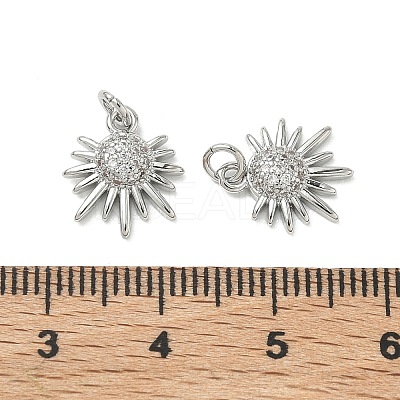 SHEGRACE Brass Micro Pave Cubic Zirconia Pendants XGRQ3D154-467P-1