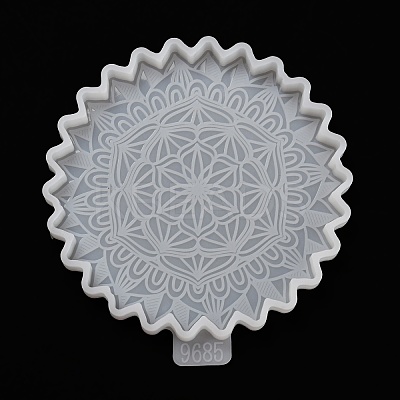 Mandala Flower Coaster DIY Silicone Mold LS-DIY-K072-05A-1