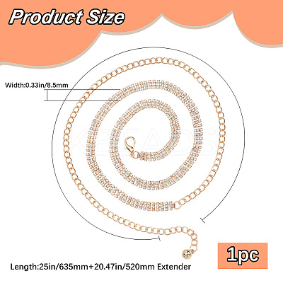 Iron Waist Body Chain AJEW-WH20022-58G-1