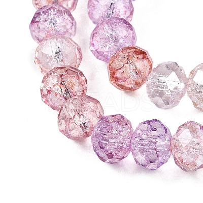 Transparent Glass Beads Strands GLAA-T023-8mm-A03-1