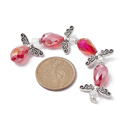Angel Fairy Shape Electroplate Glass Beads Strands AJEW-JB01173-01-1