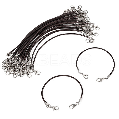 30Pcs Korean Waxed Polyester Cord Bracelet Making YC-TADJ0001-02D-1