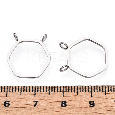 Non-Tarnish 304 Stainless Steel Pendants STAS-T064-08P-1