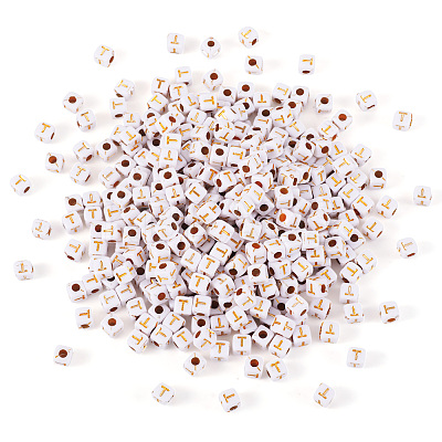 Opaque Acrylic Beads MACR-TAG0001-07T-1