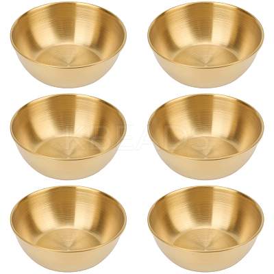 6Pcs Stainless Steel Dipping Bowls AJEW-CP0009-70G-1
