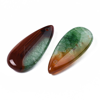 Natural Brazilian Agate Pendants X-G-S364-099B-1