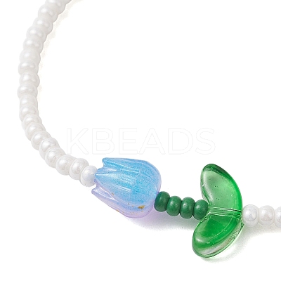 8pcs Glass Stretch Bracelets BJEW-MZ00302-1