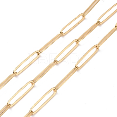 Ion Plating(IP) 304 Stainless Steel Paperclip Chains STAS-E161-01G-1