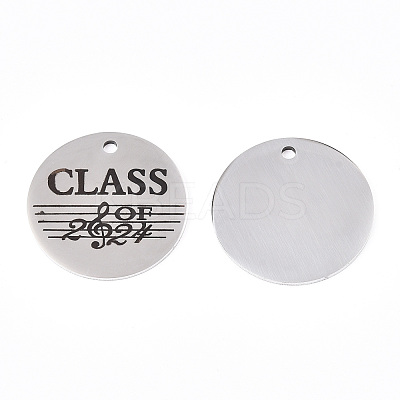 Non-Tarnish 201 Stainless Steel Pendants STAS-T064-38P-23-1